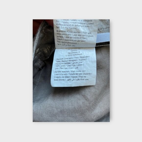 SAMOON gold metallic skirt - Picture 5 of 5